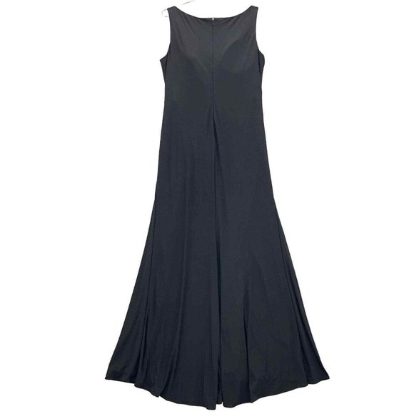 MAC DUGGAL IEENA Faux Wrap Thigh High Slit V-Neck Sleeveless Gown Size 12 0071 - Picture 2 of 11